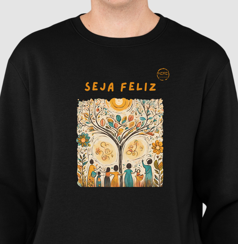 Moletom KIRI - Seja Feliz