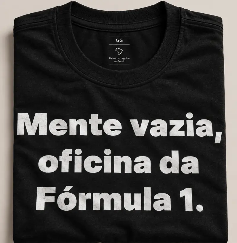 Mente vazia, oficina da f1