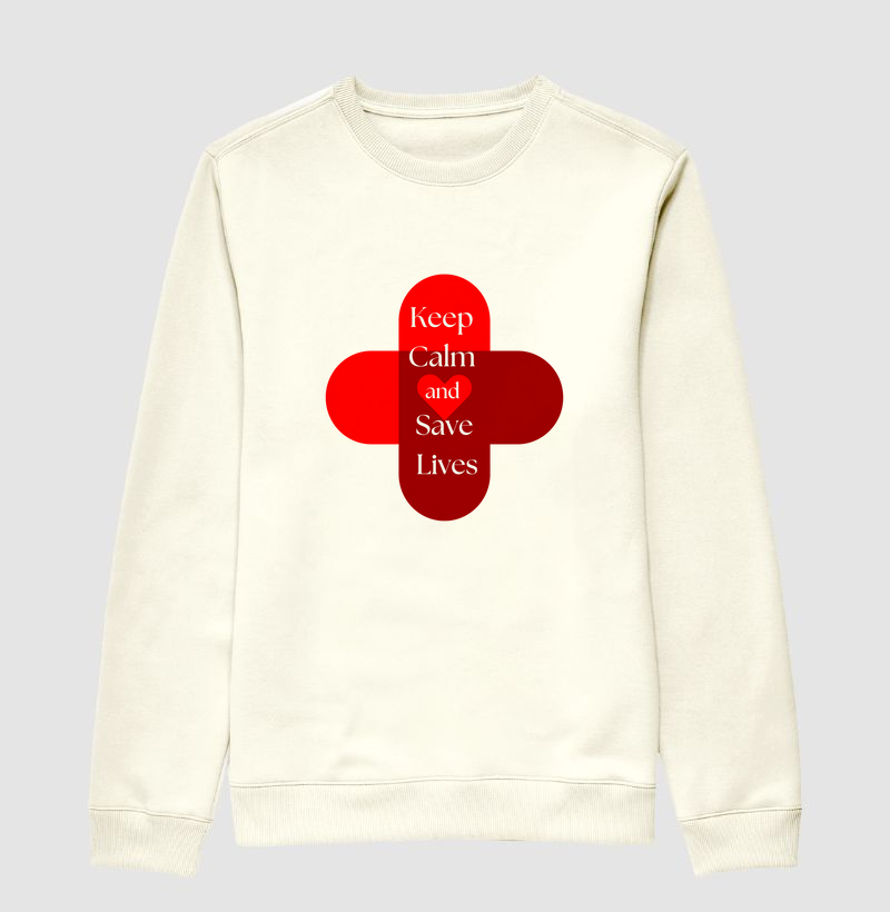 Sueter Moletom Keep Calm and Save Lives