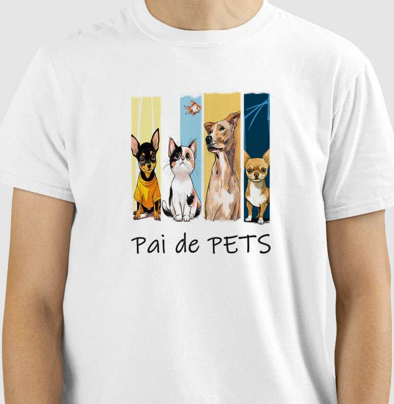 Camiseta Pai de Pets