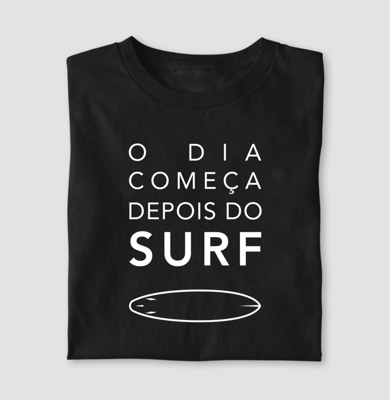 O dia começa depois do surf