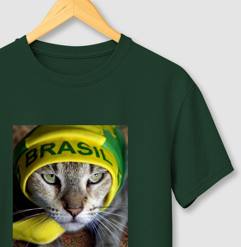Camiseta Gato Brasil | Copa Pet Edition
