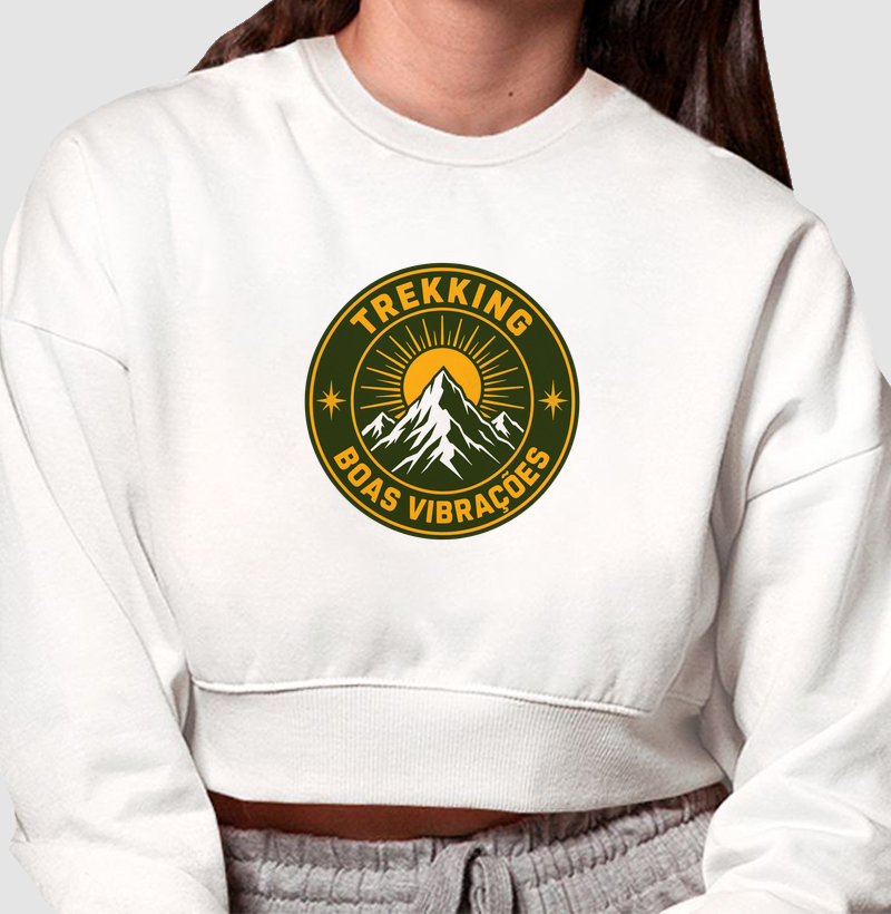 Moletom Cropped Alma Outdoor | Trekking & Good Vibe