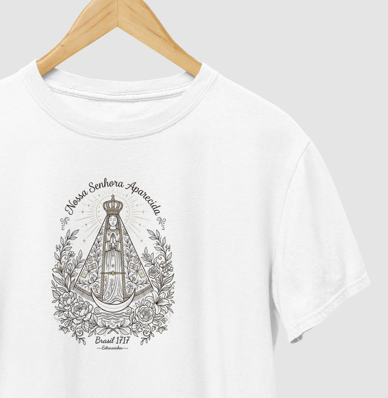 Nossa Senhora Aparecida (Padroeira do Brasil - 1717) - Camiseta