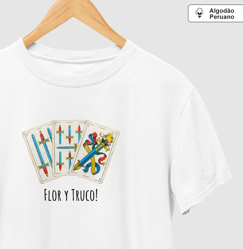 Camiseta flor y truco (Premium)