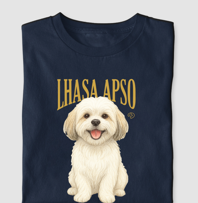 Lhasa Apso Branco Vintage