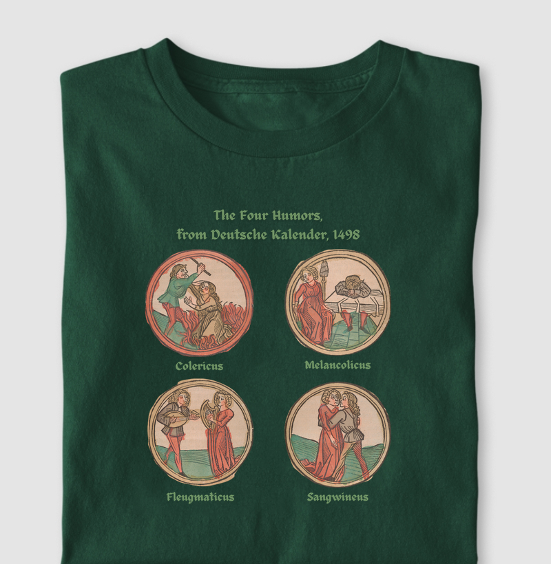 Camiseta A Ciência dos Humores: Medicina Medieval