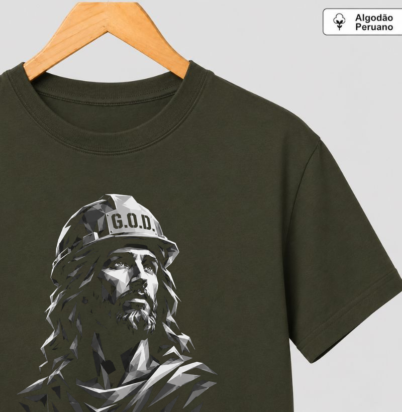 G.O.D. Global Operations Director - Camiseta Algodão Peruano