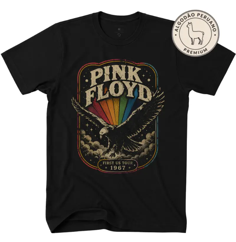 Camiseta Algodão Peruano First US Tour 1967