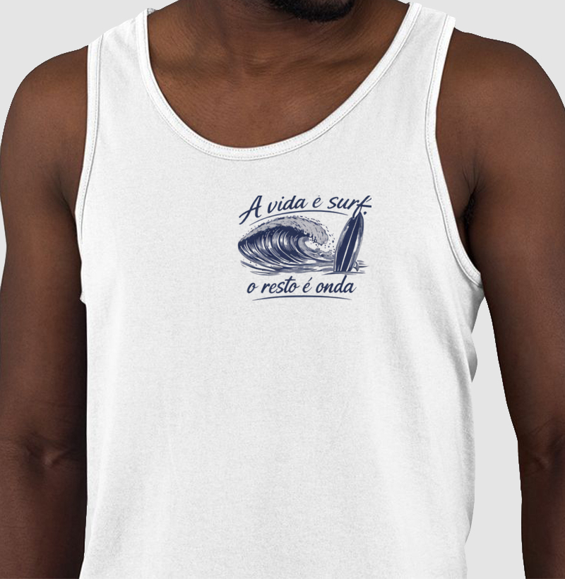Camiseta a Vida é Surf o Resto é Onda