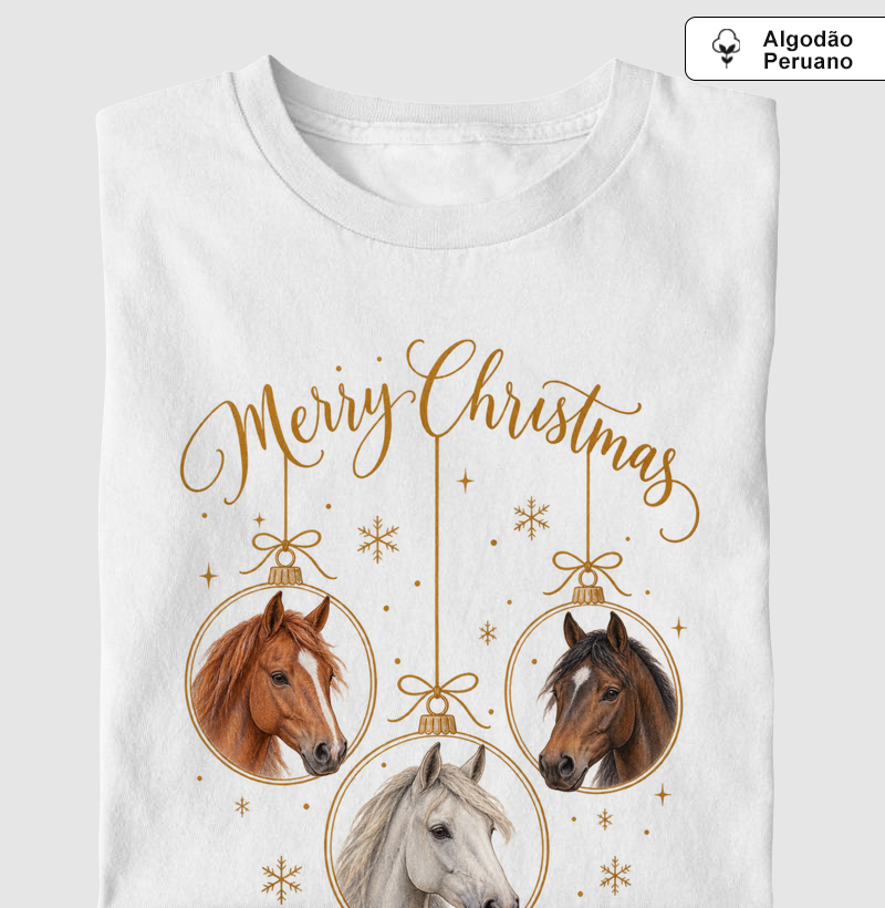 Merry Christmas PREMIUM  - Camiseta Algodão Peruano