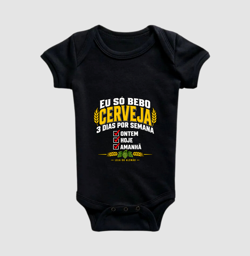 Eu Só Bebo Cerveja. Mini - Body Infantil