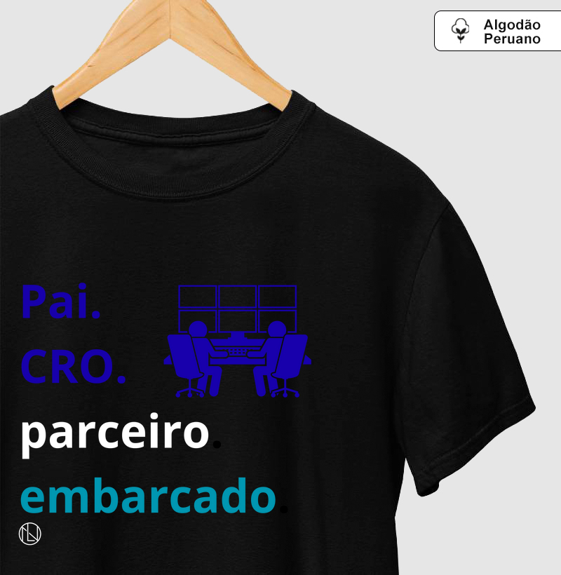 Camiseta pai, CRO, parceiro 