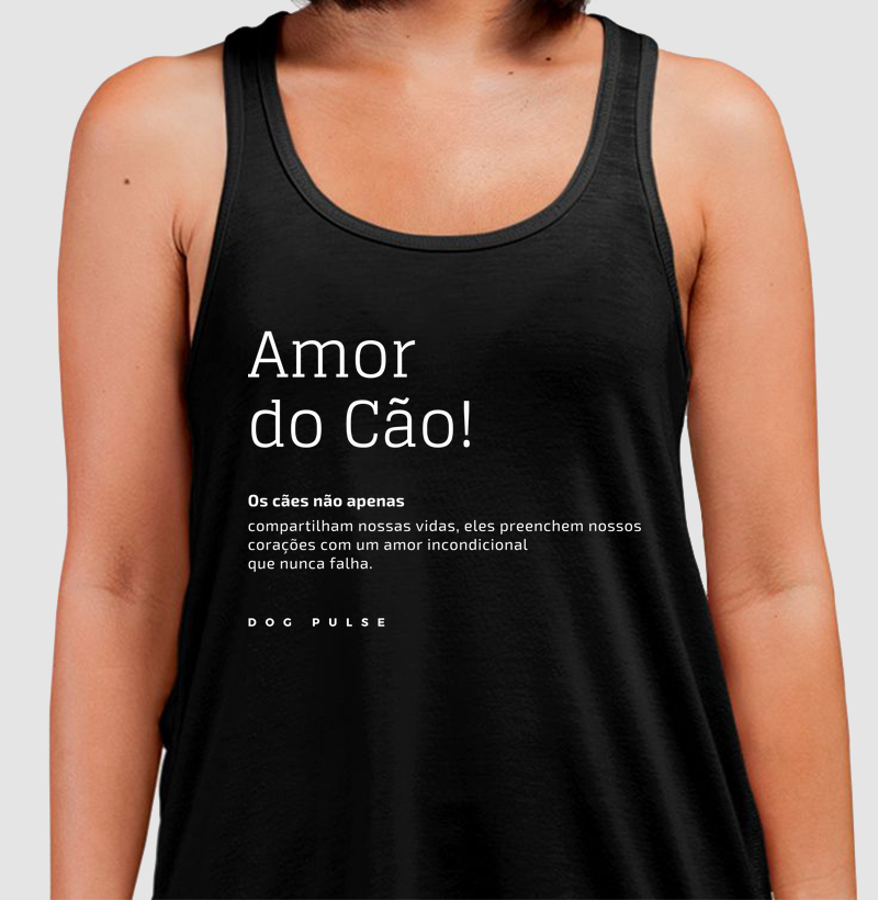 Camiseta Regata Dog Pulse Pawsitivity Collection – Amor do Cão