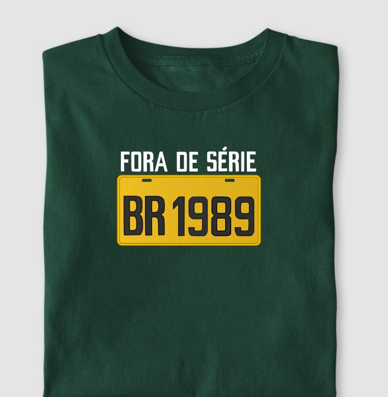 Placa Amarela Grande - Fora de Série 1989