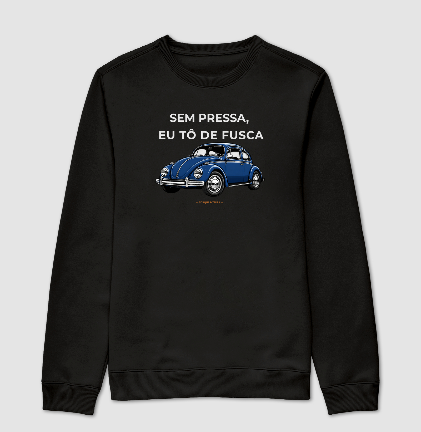 Sem pressa, eu tô de fusca - Azul Escuro