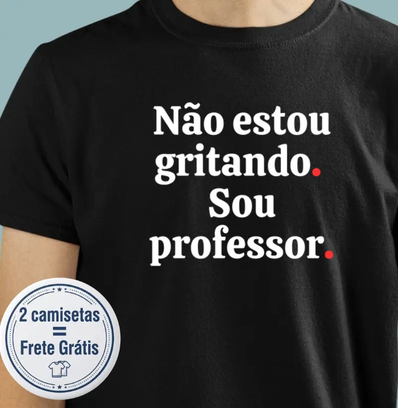 Camiseta Premium Professor/Pedagogo