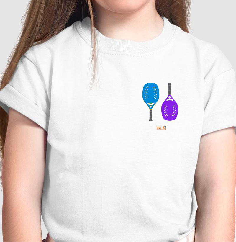 Raquetinhas azul e roxa