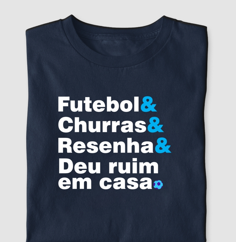 Camiseta Deu ruim em casa