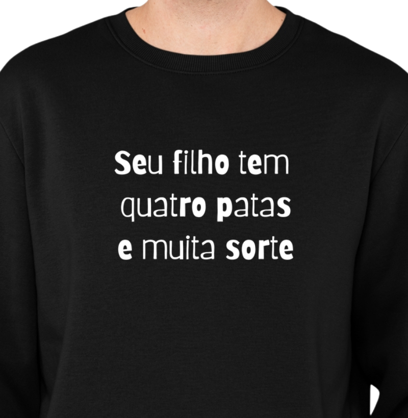 Seu filho tem 4 patas e muita sorte