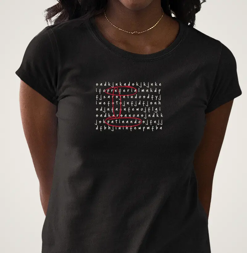 Caça-palavras - Camiseta