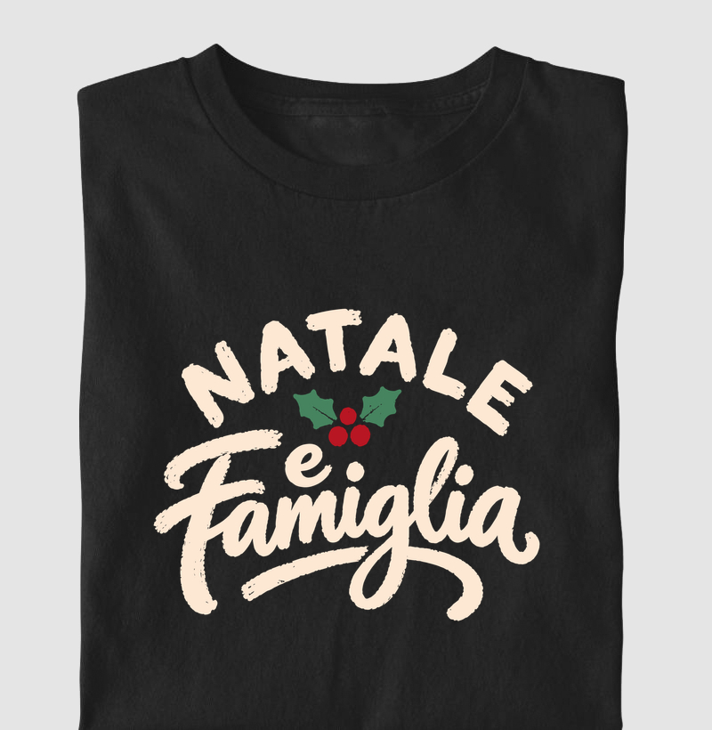 Natale e Famiglia [Infantil] - Camiseta Infantil