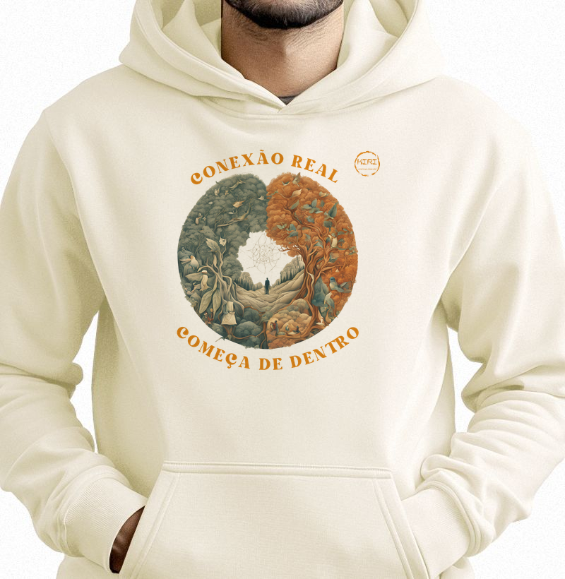 Moletom Capuz KIRI - Conexão Real começa de Dentro