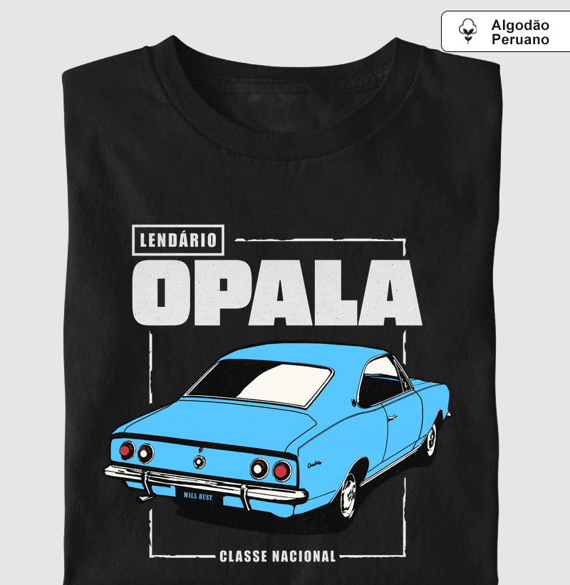 Opala Lendário | Azul - Camiseta Algodão Peruano