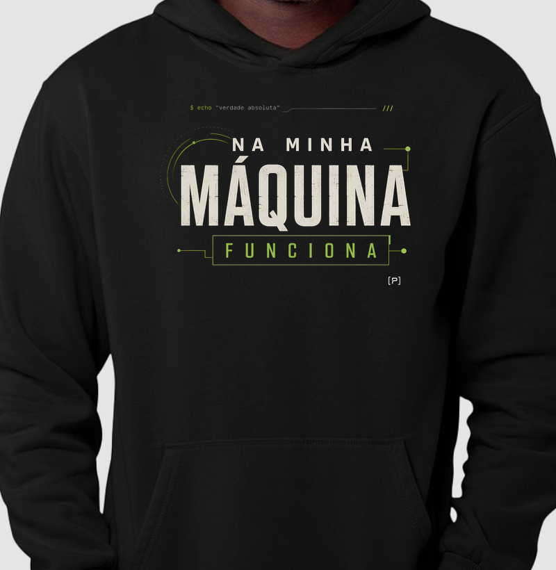 Hoodie Moletom Dev Na Minha Máquina Funciona