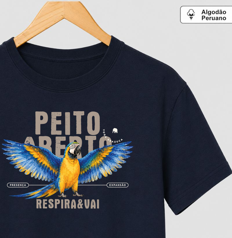 Peito Aberto - Camiseta Algodão Peruano