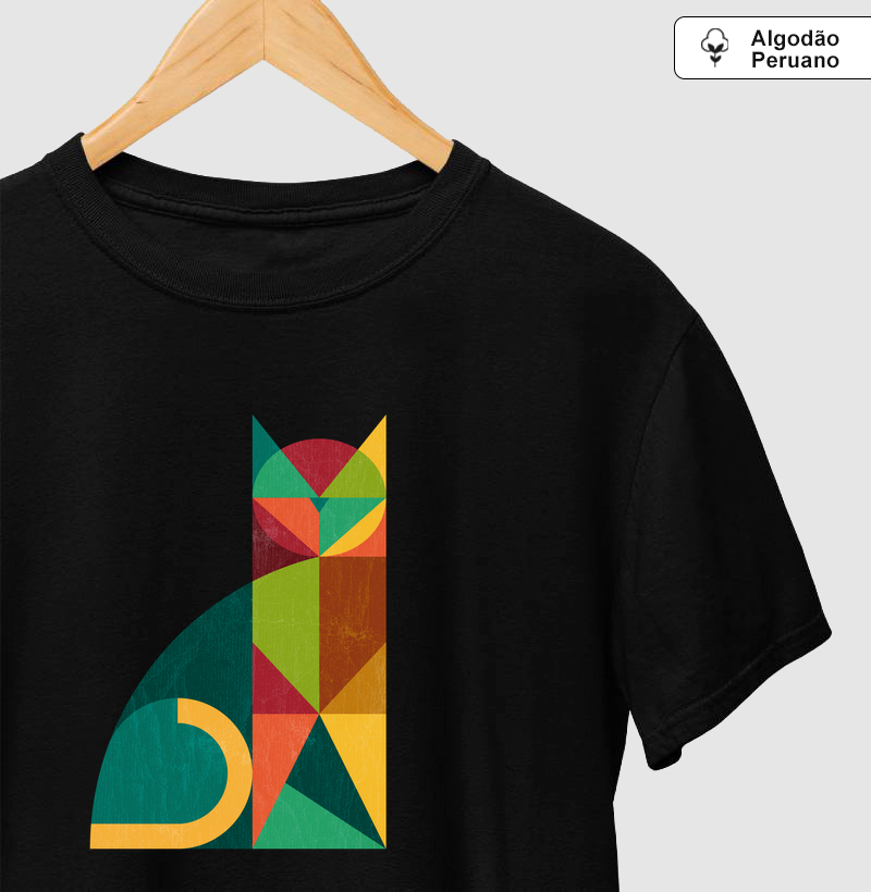 Camiseta Algodão Peruano Gatométrica - Camiseta Algodão Peruano