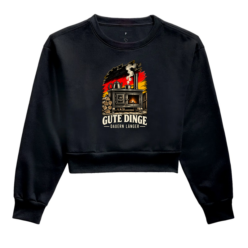 Gute Dinge dauern länger - Cropped Moletom