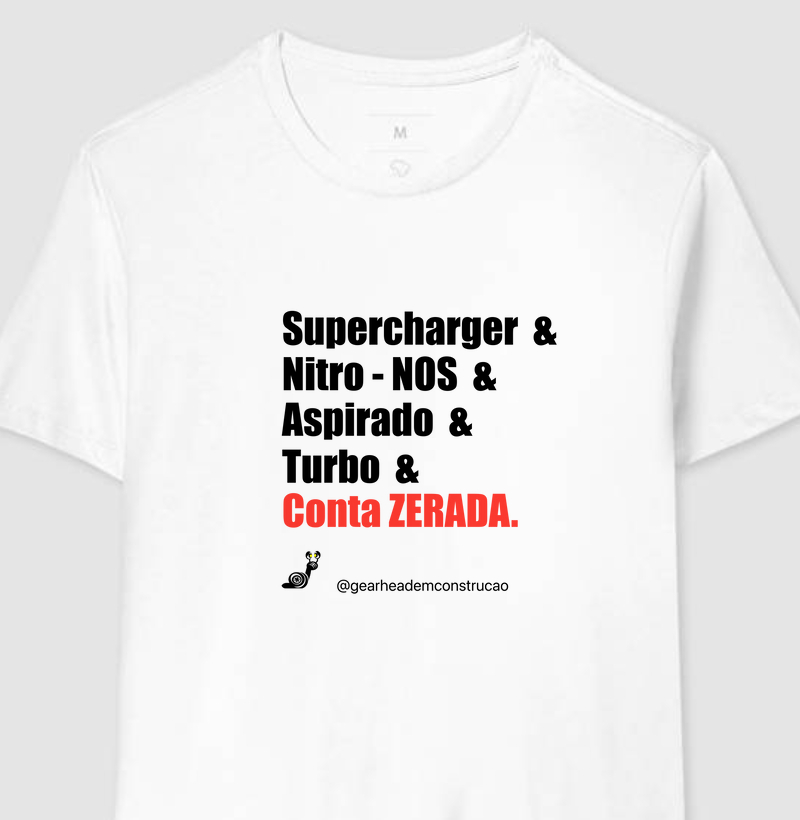 Camiseta - Conta zerada