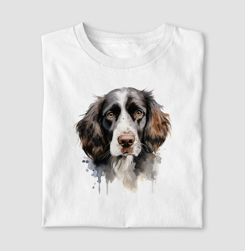 Small Munsterlander aquarela