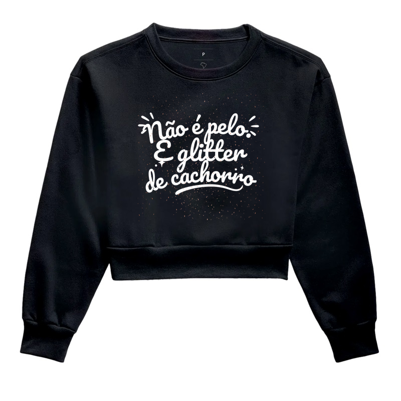 Não é pelo é Glitter – Camiseta Patinha na Beca