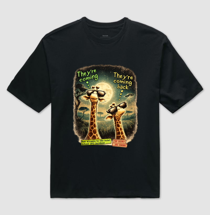 Camiseta Oversized Caso Ariel School - Camiseta Oversized