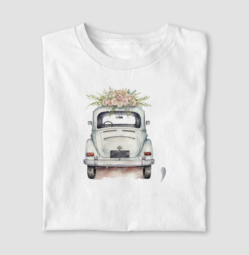 Camiseta Old car - White