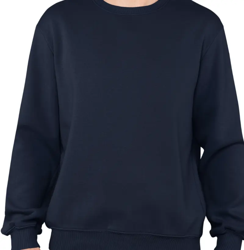 Moletom Suéter Slim Marinho Básico