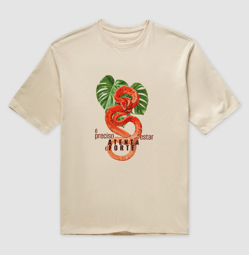 Camiseta Oversized Atenta e Forte