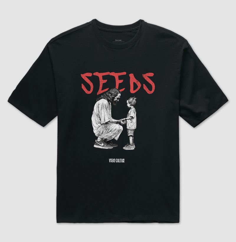 CAMISETA OVERSIZED "SEMENTES DO EVANGELHO"