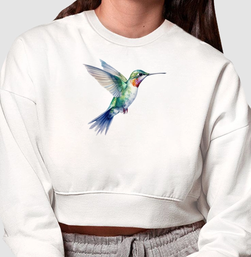 Beija Flor II - Moletom Crooped