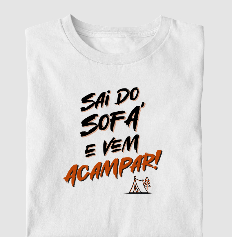 Sai do sofá e vem acampar