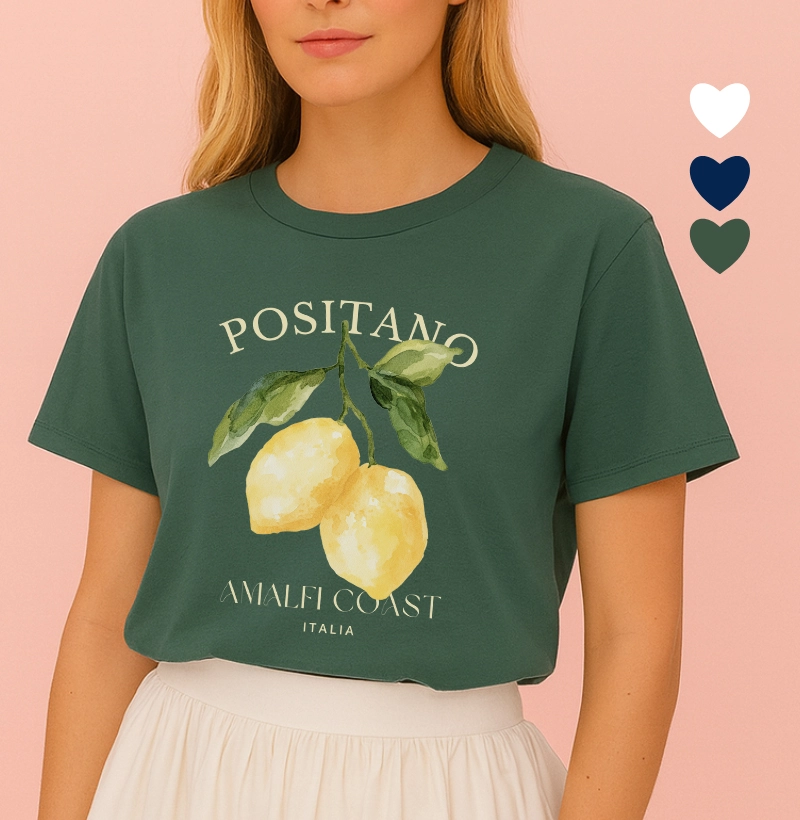 Camiseta Feminina Positano Limão