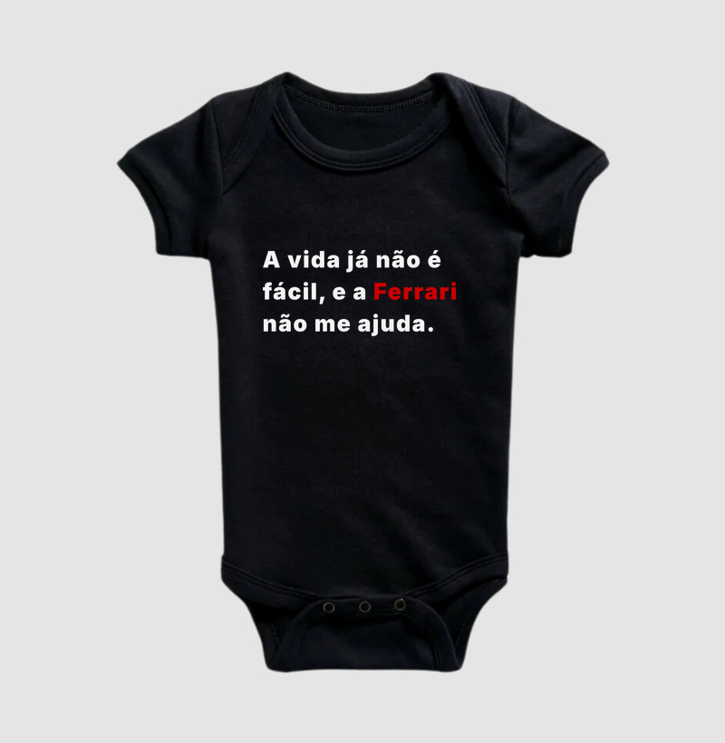 Ferrari não me ajuda - Body Infantil