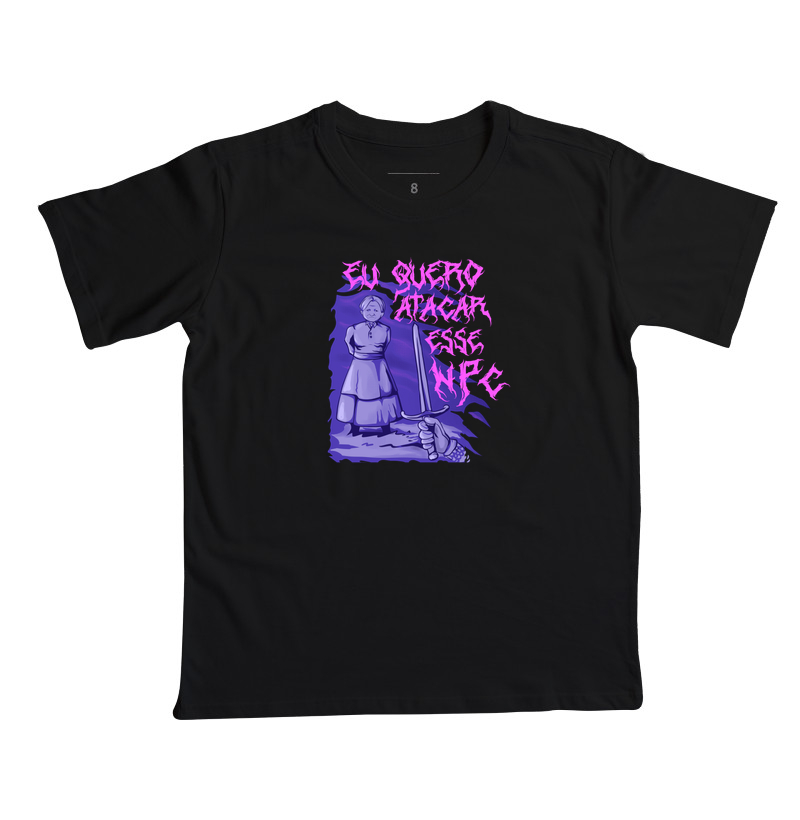 EU QUERO ATACAR ESSE NPC - Camiseta Infantil