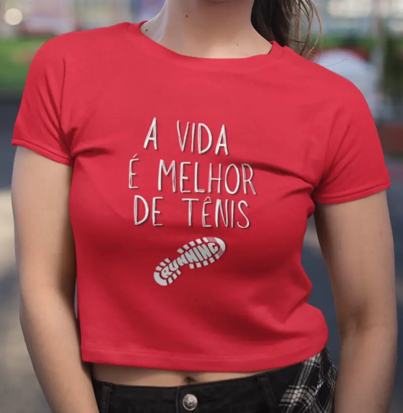 A vida é melhor de tênis de corrida
