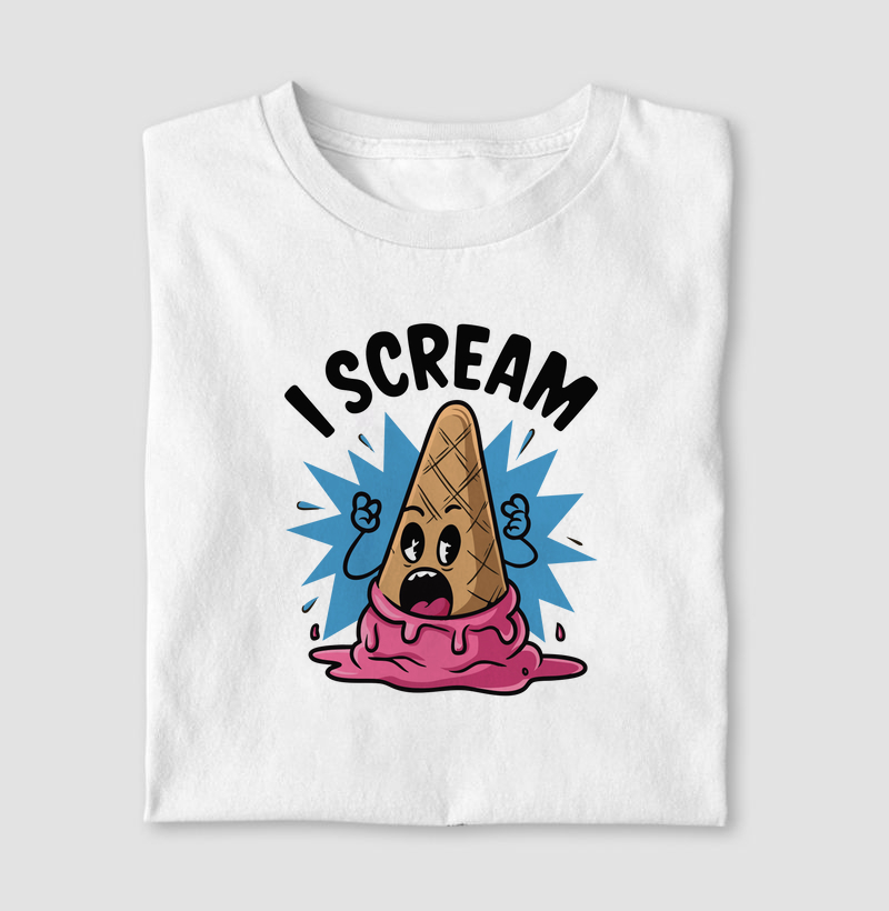 Camiseta I scream, ice cream