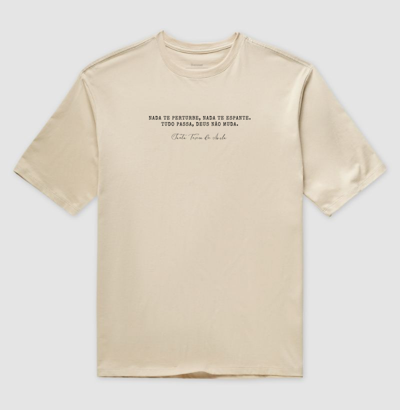 Camiseta Oversized Deus Não Muda