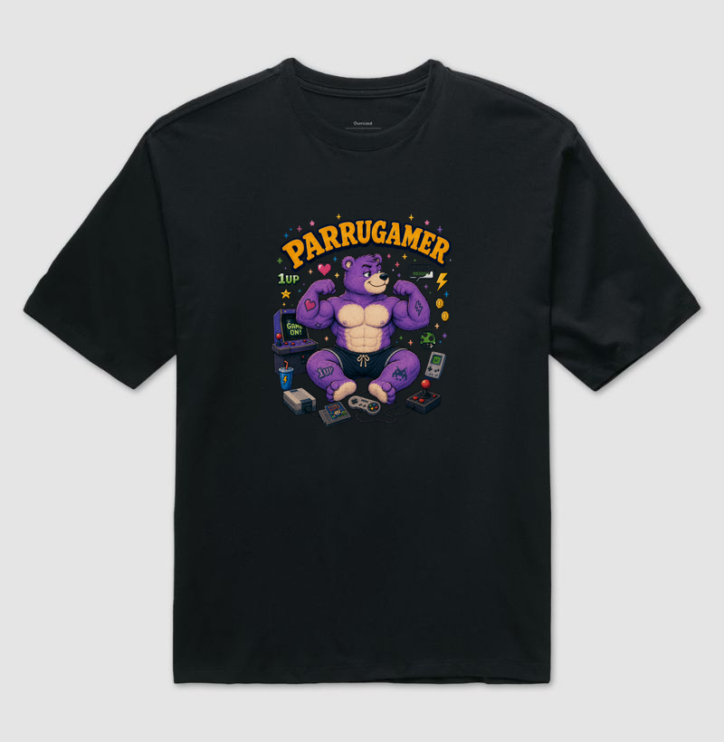 PARRUGAMER - Camiseta Oversized