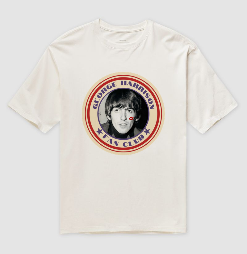 Camiseta Oversized George Harrison Fan Club